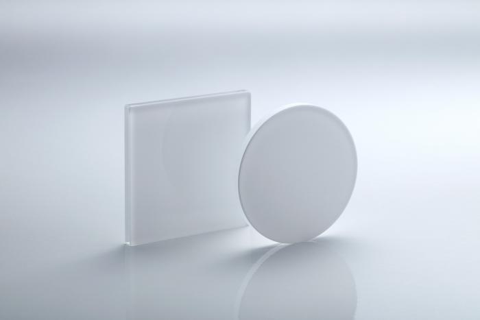 Ground glass diffusers
