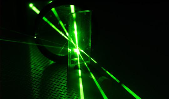 Green Laser Beams