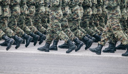 marching soliders