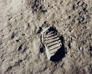 Footprint on Moon