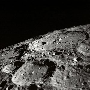detail close up of moon surface