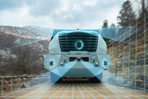Machine,Vision,System,Of,An,Autonomous,Self,Driving,Truck.